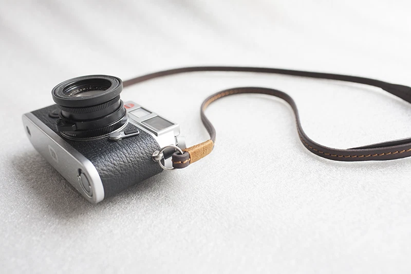 Handmade Brown Real Leather Camera Strap Neck Strap for EVIL Film Camera 01-142 — 第 4/4 张图片