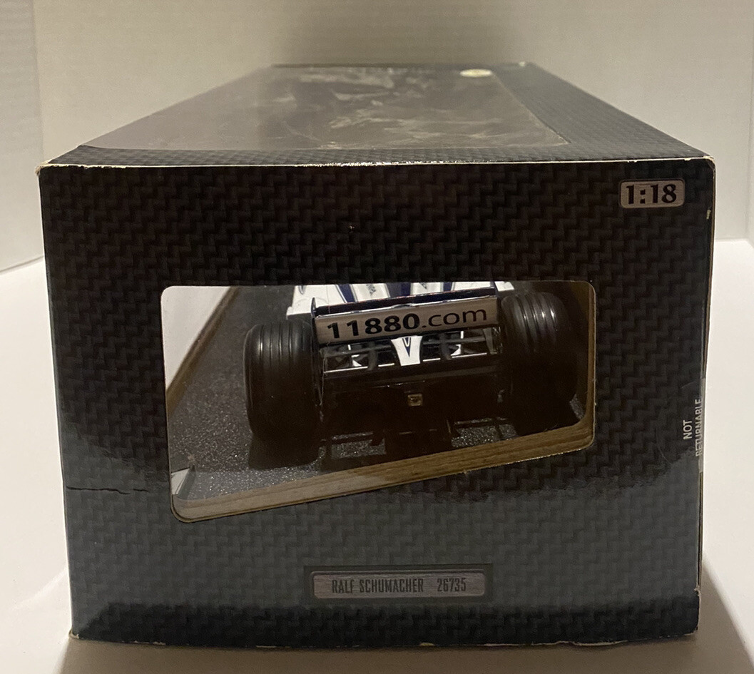 Miniature Hot Wheels 1/18 – F1 Williams FW22 – Ralf Schumacher – Boîte C7