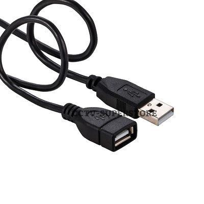 10ft USB 2.0 Extension Cable Type A Male to A Female Extender HIGH SPEED Black