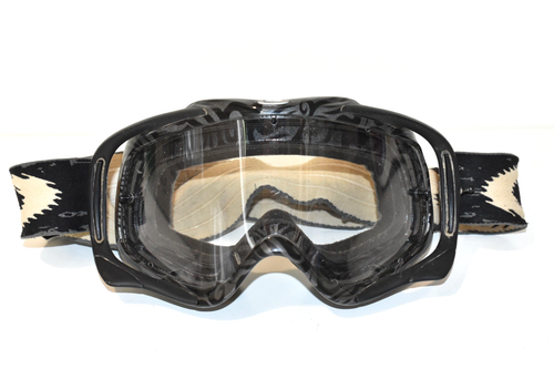 Oakley Schnee Skibrille verstellbarer Riemen schwarz grau Erwachsene Herren klare Gläser