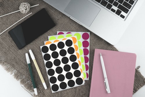 Colored Labels Adhesive Label Stickers 25 mm Color Coding Dots Label 1" Stickers - Picture 6 of 35