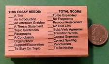 Writing/Composition "This Essay Needs" - Teacher's Rubber Stamp, wood mounted