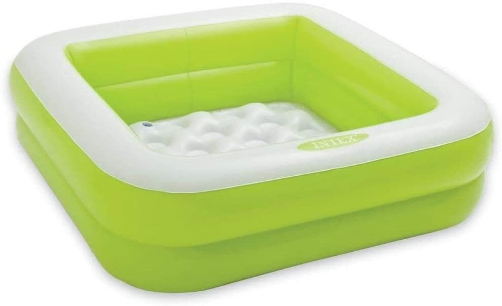 Intex Play Box Baby Pool Esmerilado 57100 86 x 25 cm Verde/Rosa Colores Pueden Variar