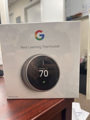 NEWSEALED Google Nest 3rd Generation Learning Thermostat T3007ES Stainless Steel