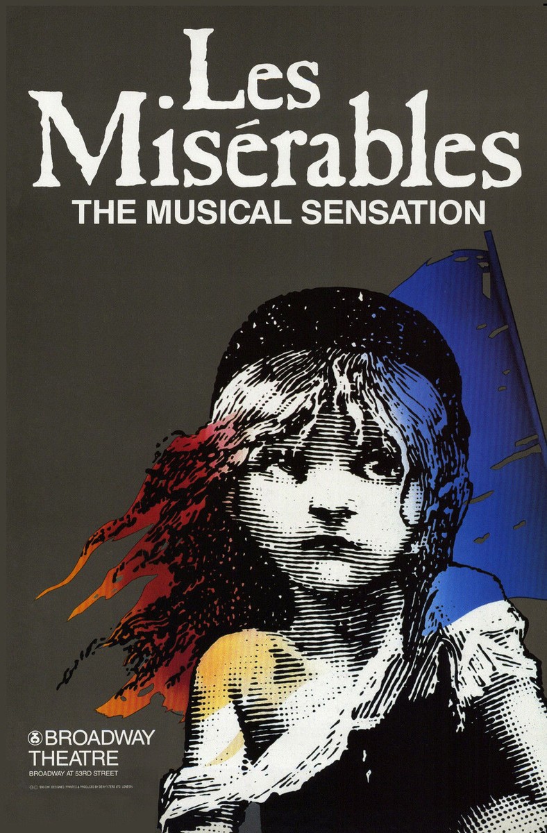 Poster „Les Misérables“ Musiktherapie – Kunstdruck A4, 250 G/m² Hochglanz, UK Design