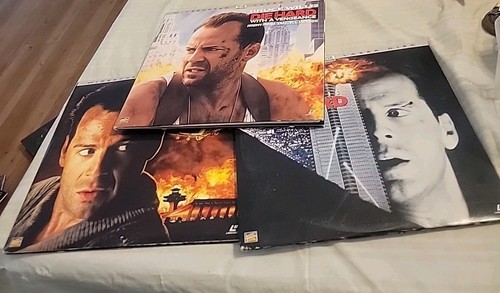 Die Hard Trilogy Widescreen THX Laserdisc LD Bruce Willis Free Ship