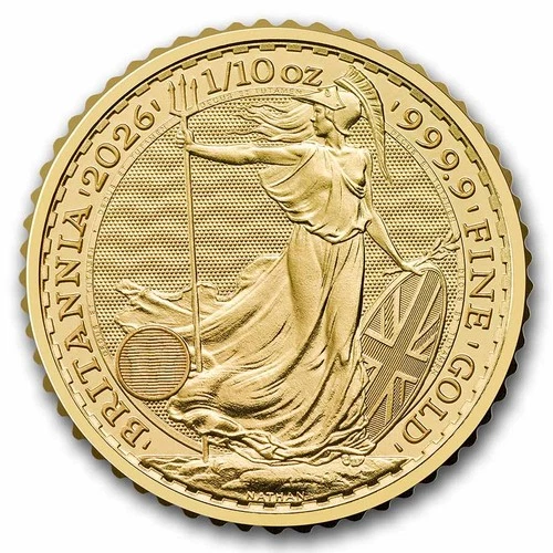 2026 Gold Britannia 1/10 oz — photo from the most recent tracked eBay sale