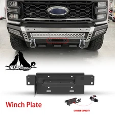 Front Hidden Winch Mounting Plate For 2017-2025 Ford F-250/F-350 Super Duty NEW