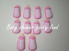 10 Baby Shower Pink Foam Bottles Party Decorations its a Girl Favors Prizes Gift