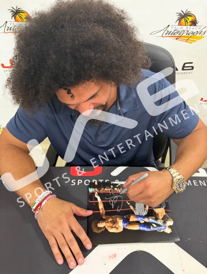Foto 8x10 autografiada firmada inscrita de Carlito JSA WWE WWF LWO Foto 2 de 2