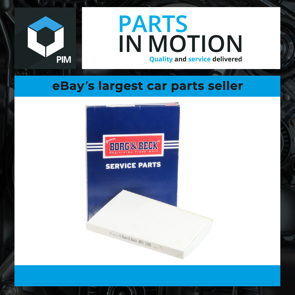 Pollen / Cabin Filter BFC1201 Borg & Beck 971331H000 971332L000 971332L000AT New