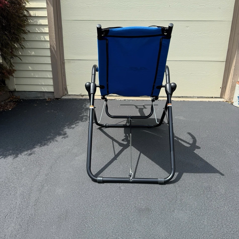 Silla de ejercicio AB Lounge 2 tumbona de entrenamiento con núcleo abdominal azul - sin DVD ni manual Foto 4 de 4