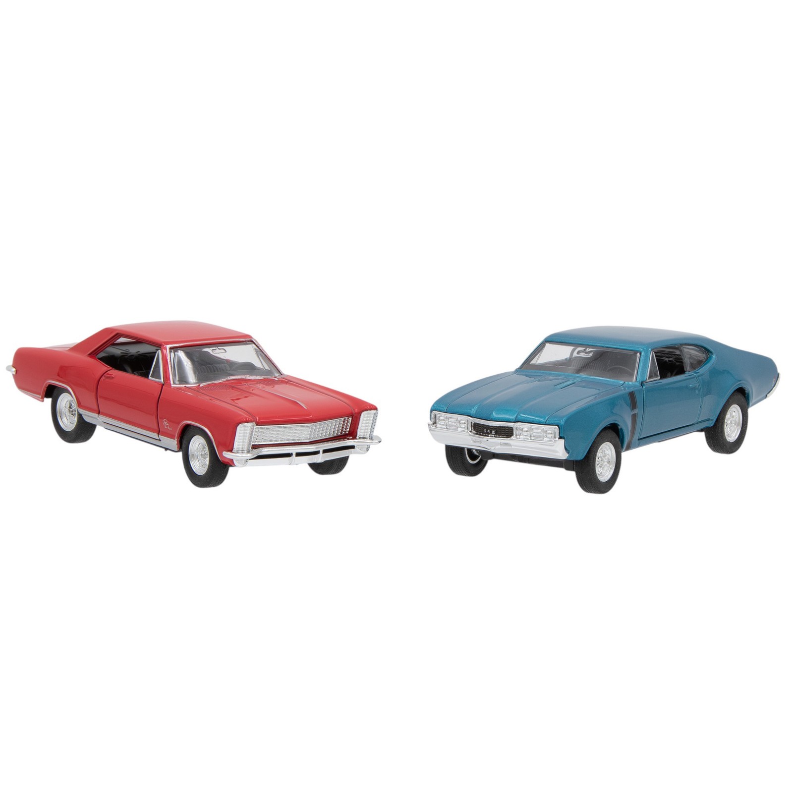 Welly Nex Models Twin Pack Red 1965 Buick Riviera - Blue 1968 Oldsmobile 4790₽