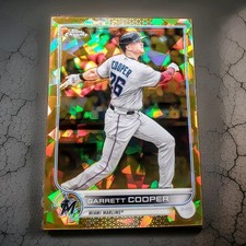 2022 Topps Chrome Update Sapphire Edition Gold /50 Garrett Cooper #US271