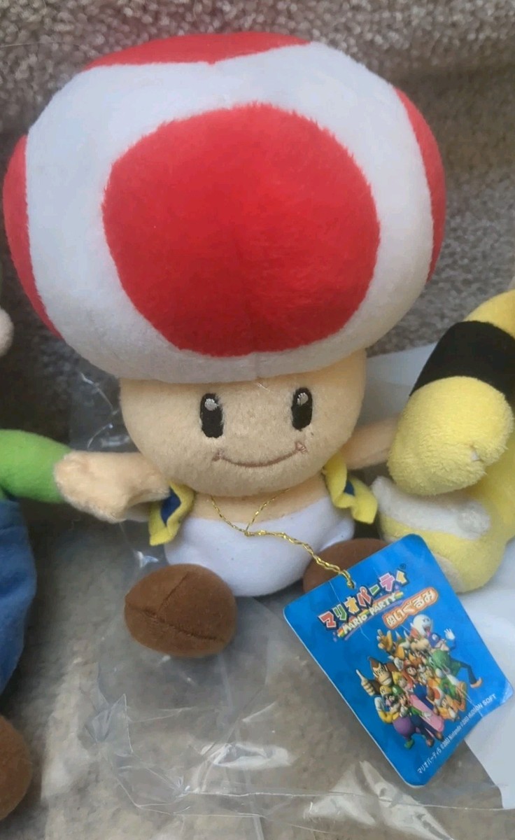 Mario Party 5 Toad Plush Sanei MP5 SML Super Mario Logan Rare