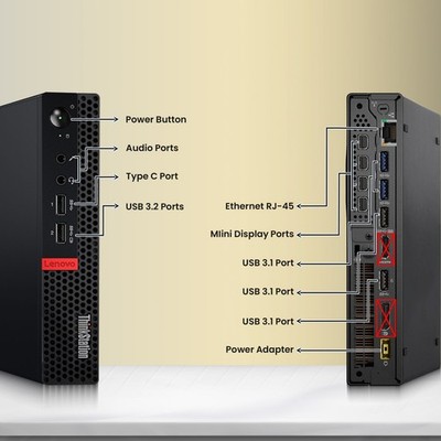 Lenovo P330 Tiny Pc i7-8th 16GB RAM 128GB SSD Nvidia P620 Built-Wi