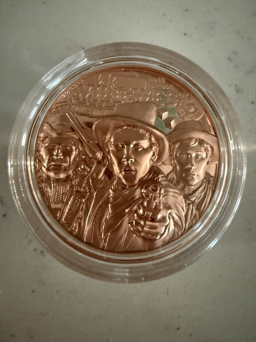 2024 Wild West Cook Islands $1 50g Copper Coin in Capsule Limited
