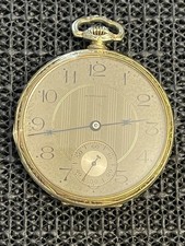 1921 E HOWARD Series 7 17j 12s Mod 1912 Pocket Watch 14k Gold Filled Ext Case