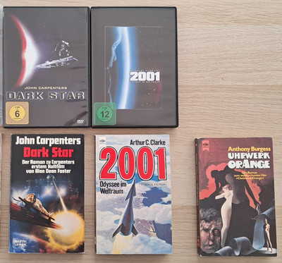 Konvolut 2x DVD 3x Buch: 2001 Odyssee im Weltraum, Dark Star (SF Kult Klassiker)