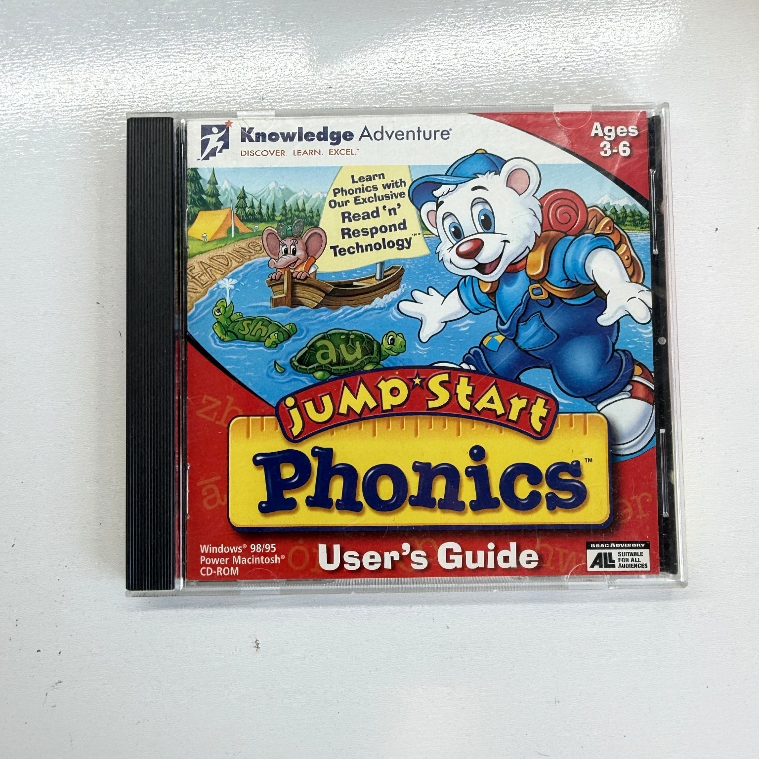 Knowledge Adventure Jump Start Phonics CD-ROM Ages 3-6 Windows Mac