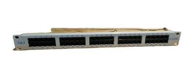 ZA-TEC Patchpanel 19 Zoll - 50x RJ45 (8/4), 1HE, Cat.3 / ISDN