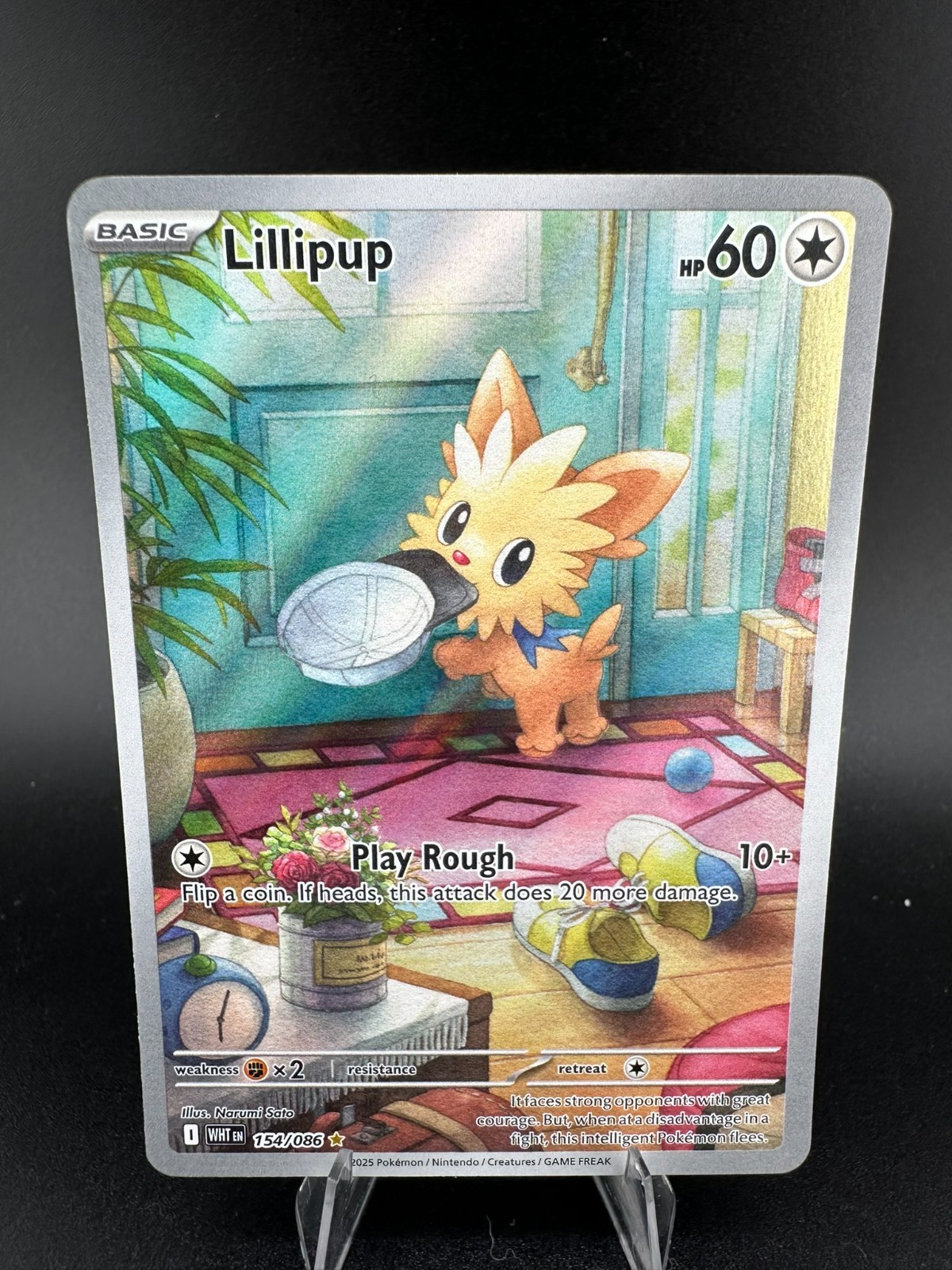 Lillipup 154/086 Full Art Holo Illustration Rare Pokemon Basic SV English 2025
