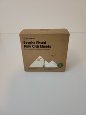 Keababies Soothe Fitted Mini Crib Sheets 2 Pack New Sealed