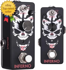 Inferno Death Metal Distortion Guitar Pedal  High  Gain Electric Guitar 