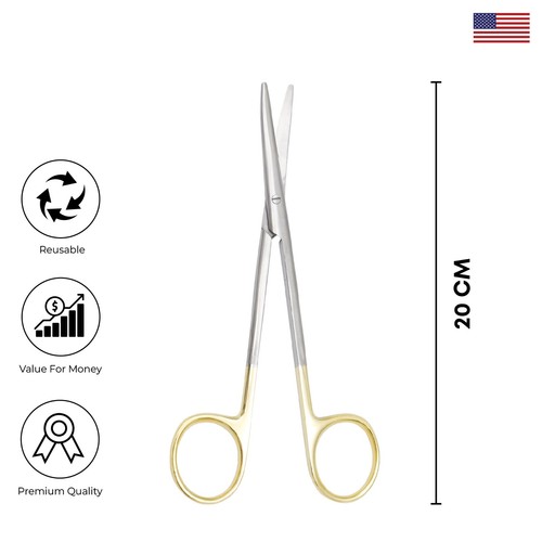 Surgical Operating Metzenbaum Scissors 20 cm Curved TC Surgical instruments - Picture 2 of 2