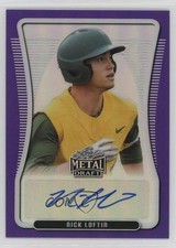 2020 Leaf Metal Draft Portrait Purple Rainbow 10/25 Nick Loftin Auto 2a9