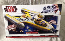 2009 Star Wars Clone Wars Y-WING BOMBER Rebels Fighter Vehicle Factory Sealed