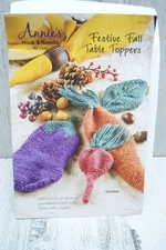 Annie's Hook & Needle Kit Club Festive Fall Table Toppers - New/Open Box