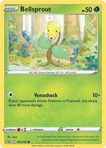Bellsprout 001/163 Reverse Holo Battle Styles