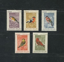 Birds from Yugoslavia MNH complete set  (A1685)