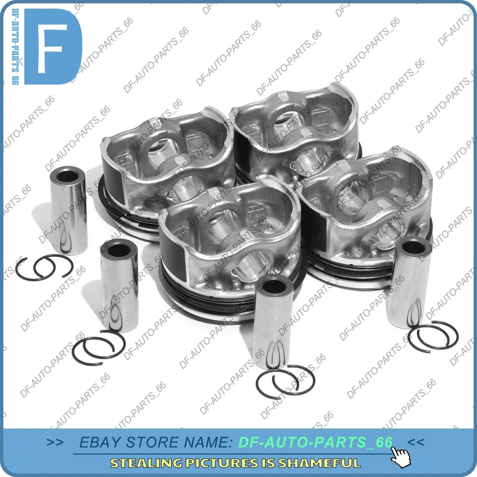 Pistones y anillos de gran tamaño 83 mm +0,5 / Φ21 mm para VW Passat Audi A4 A3 A5 1,8 TFSI Foto 3 de 4