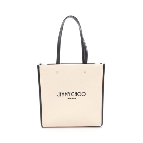 JIMMY CHOO N/S TOTE M Tote Bag Black Leather #RCB1681