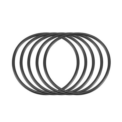 5pcs Black 45mm Outer Dia 2mm Thickness Sealing Ring O-shape Rubber Grommet  @zx
