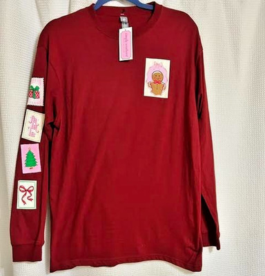 NWT Simply Southern Christmas Long Sleeves, Graphic T-Shirt Medium