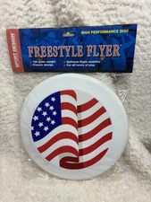Sport Design Freestyle Flyer 165g High Performance Disc USA Flag Toy Flying