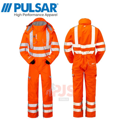 Pulsar PR505 Klasse 3 RIS-3279 Rail Spec orange Hi Vis Schlechtwetter Overall Anzug