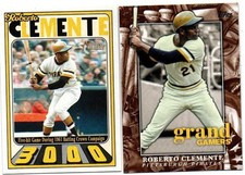 ROBERTO CLEMENTE 2 DIFFERENT BASEBALL CARD LOT PITTSBURGH PIRATES HOF A205