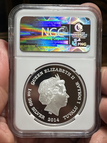 2014 Tuvalu $1 Augusta Saint Garden’s proof 70 alter cameo NGC - Picture 2 of 12
