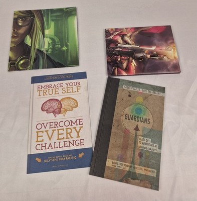 Misc. Loot Crate Poster and Activity Books lot - Fun for all ages!