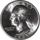 1945-D Washington Quarter Choice BU - STOCK