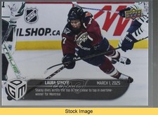 2024-25 Upper Deck PWHL Game Dated Moments Laura Stacey #30 READ 1d3