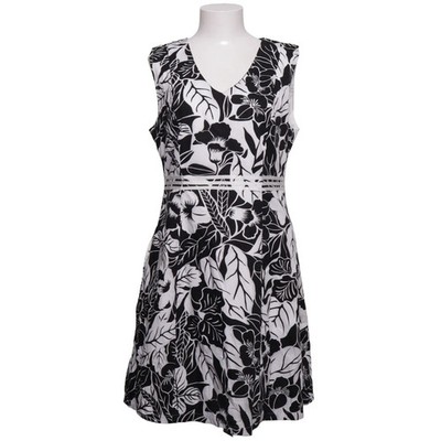 Kleid, Größe: 40, Schwarz/Weiß, Baumwolle/Polyester, Blumen, Damen #Vps