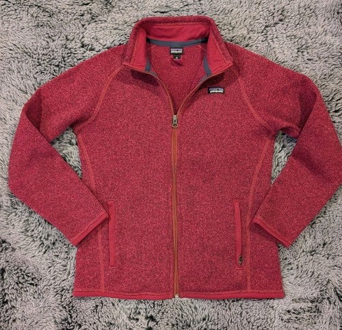 Patagonia Girls Better Sweater Full Zip Jacket Purple Heather Burgundy XL / 14 - Picture 7 of 7