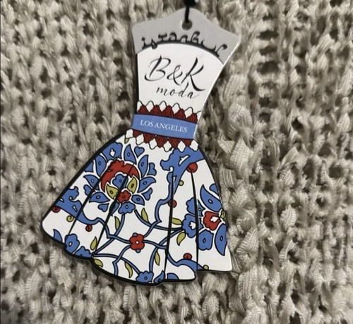 Suéter asimétrico marrón claro marrón topo B&K Moda nuevo con etiquetas, talla única - Imagen 8 de 13