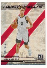 DYSON DANIELS 2022 DONRUSS POWER FORMULAS RED #PF-DDA SP BASKETBALL #020/149