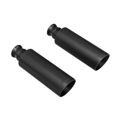 Flowmaster 15356B Exhaust Tip 4'' Angle Cut Black Ceramic Coated 304 Stainless